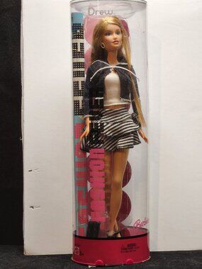 2004 Barbie Fashion Fever DREW Doll NRFB New in Tube Freckles H0644 Rare Y2K